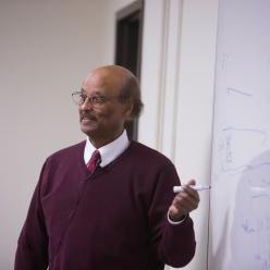 Professor Mulugeta Agonafer, PhD teaching a class
